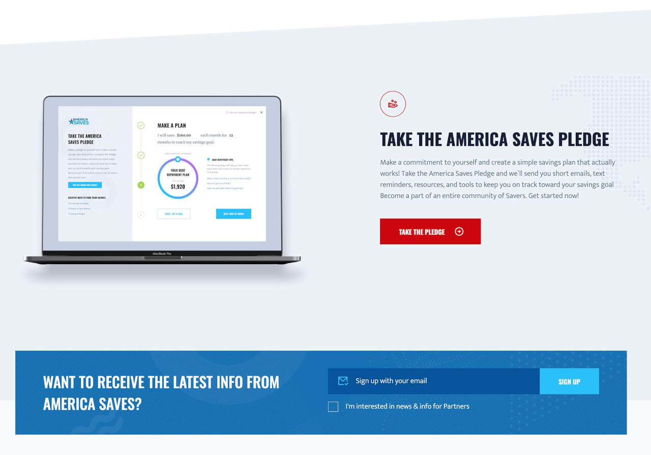 America Saves Design Pledge Preview