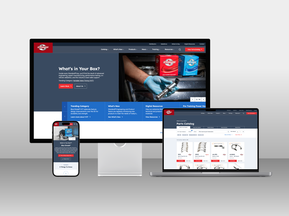 Image related to the content of the blog article title Standard Motor Products Launches a New Standardbrand.com with a 750,000-SKU eCatalog